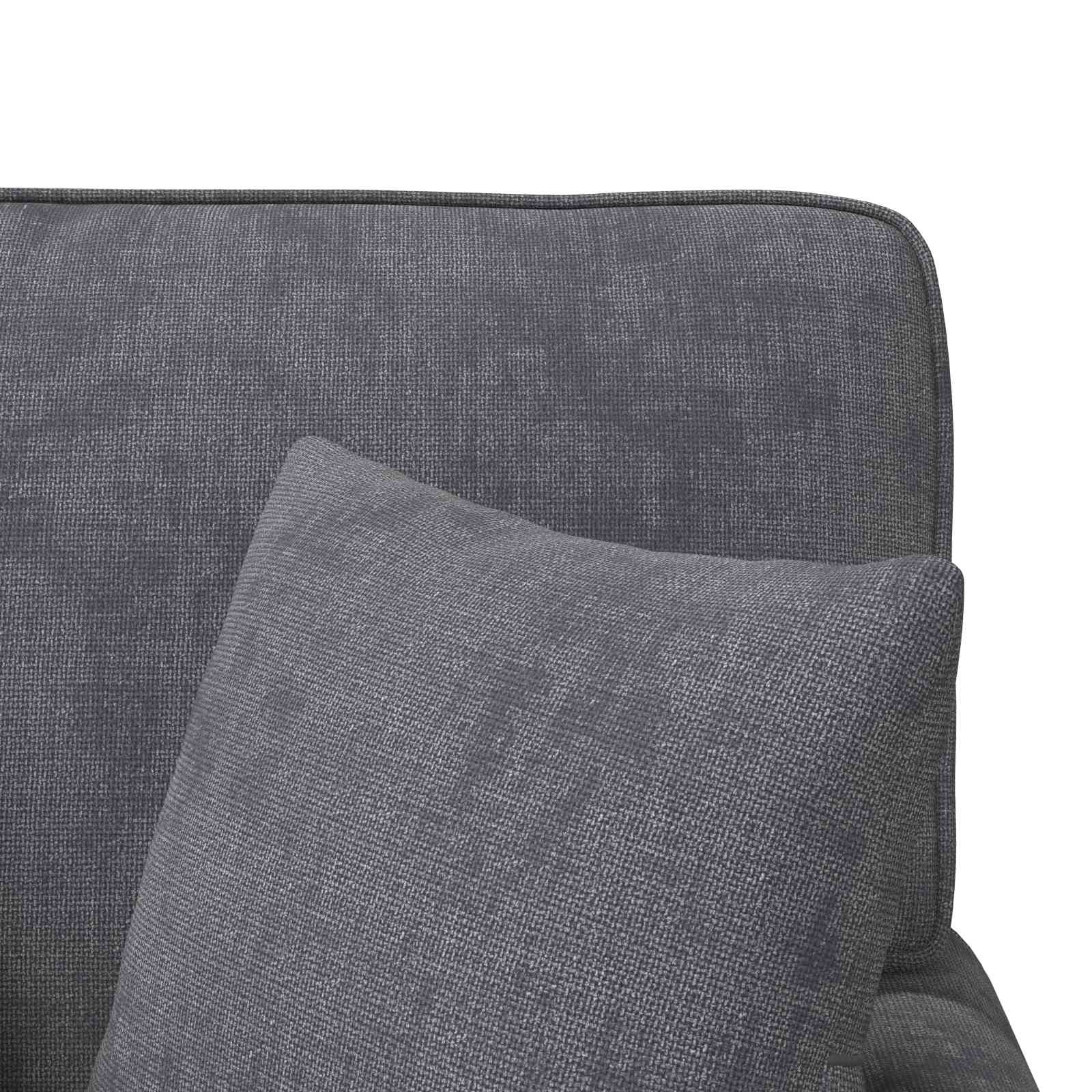 Chaise lounge avec jupe Gris foncé 157 x 91 x 91 cm ARES - XIOS
