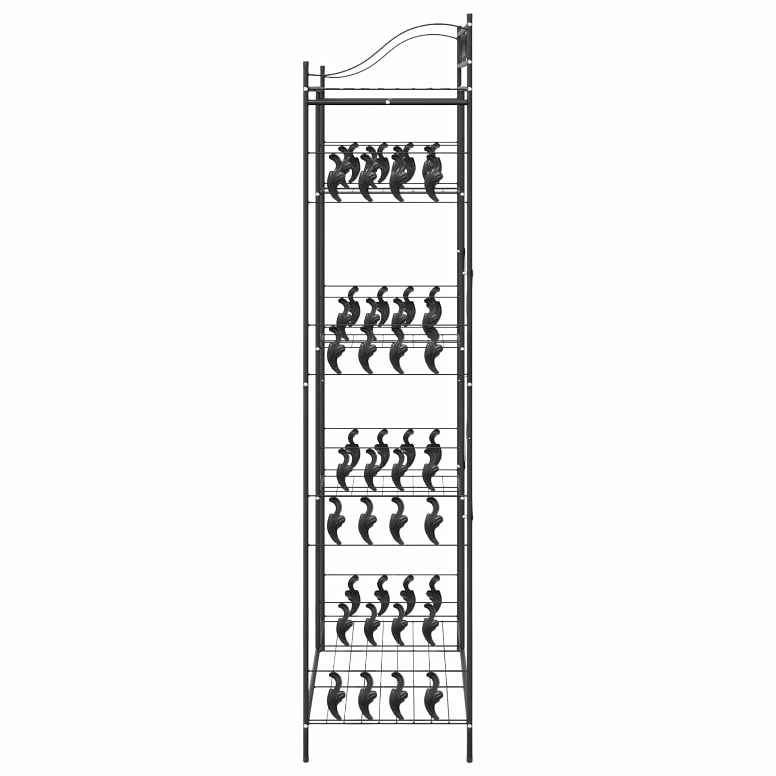 Armoire Ouverte avec étagère Noir 101 x 43 x 188 cm Acier - XIOS