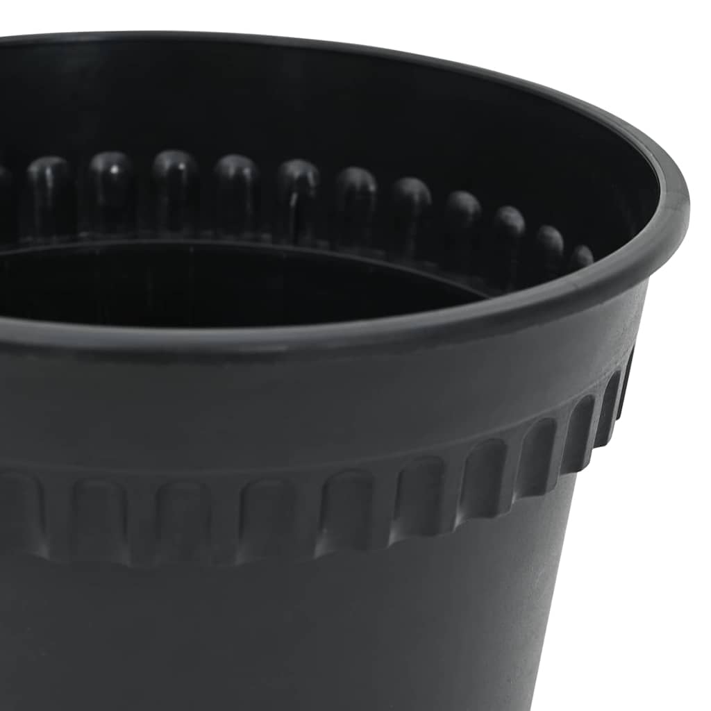 Pots de plantes 6 pcs Noir Ø 19 x 16 cm Plastique - XIOS