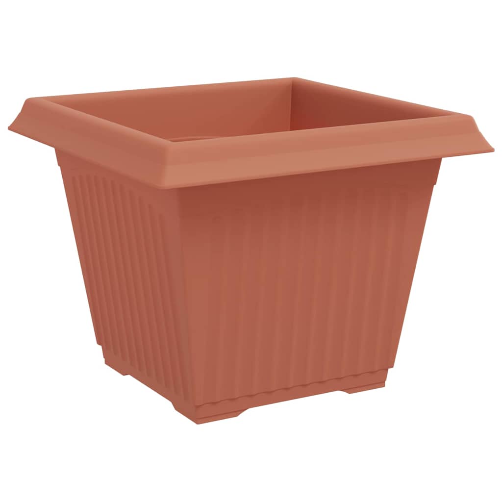 Pots de plantes 6 pcs Rouge brique 28,5 x 28,5 x 22 cm - XIOS