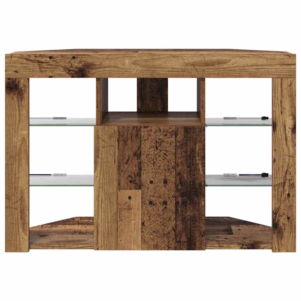 Meuble TV LED d'Angle Bois Ancien 105 x 40 x 68 cm - XIOS