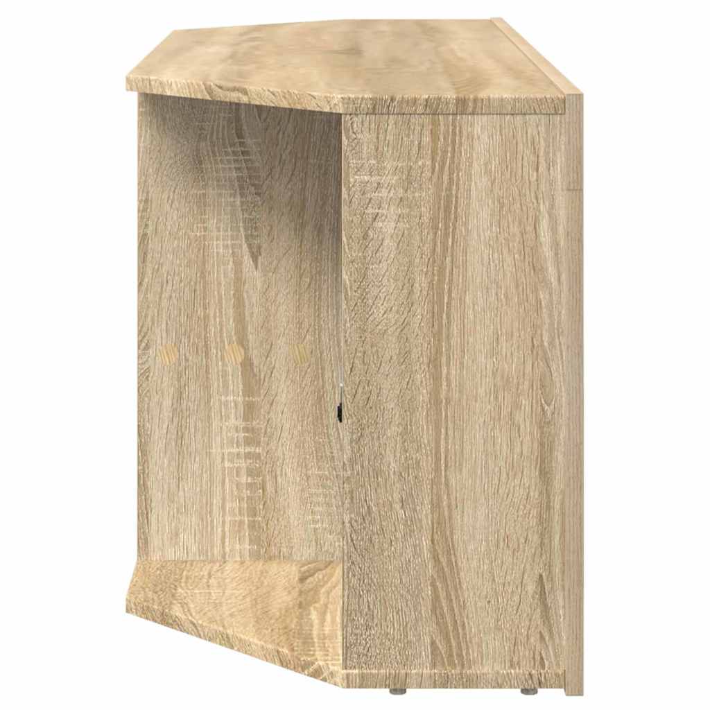 Meuble TV LED d'Angle Chêne Sonoma 100 x 40 x 50 cm