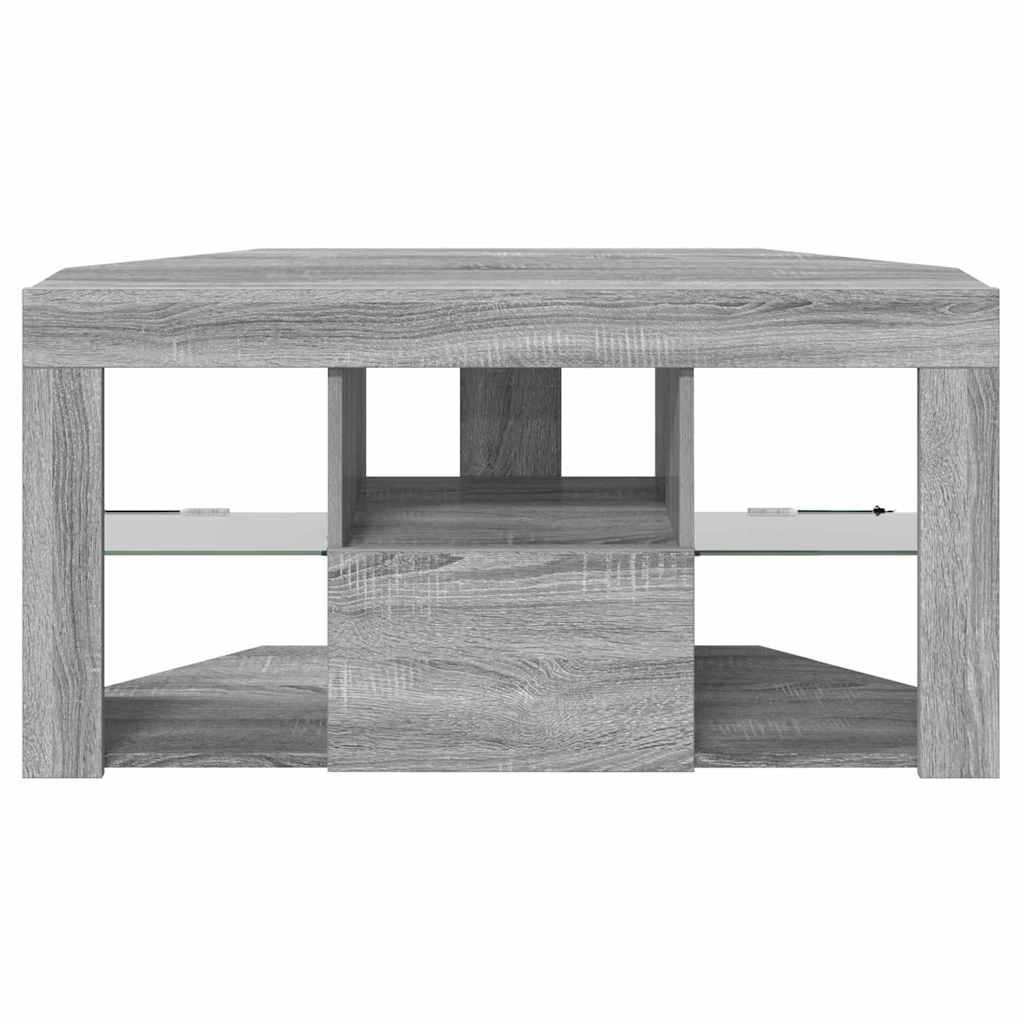 Meuble TV LED d'Angle Gris Sonoma 105 x 40 x 68 cm - XIOS