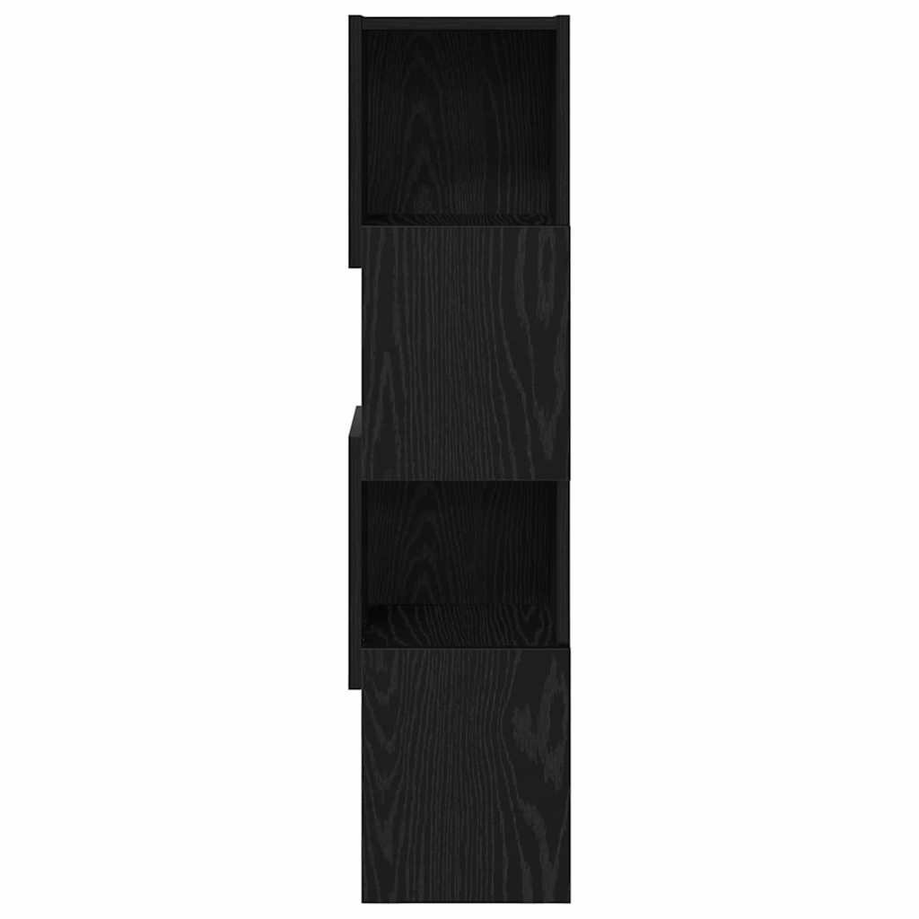 Meuble d'angle 25,5x25x102cm Bois d'ingénierie Chêne noir - XIOS