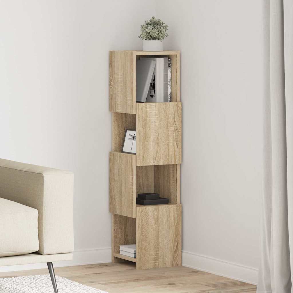 Meuble d'angle 25,5x25x102cm Bois d'ingénierie Chêne Sonoma - XIOS
