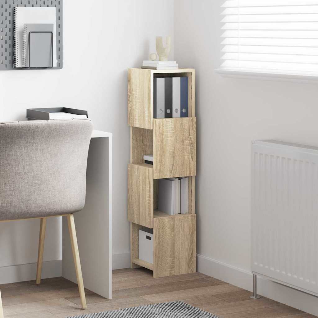 Meuble d'angle 25,5x25x102cm Bois d'ingénierie Chêne Sonoma - XIOS