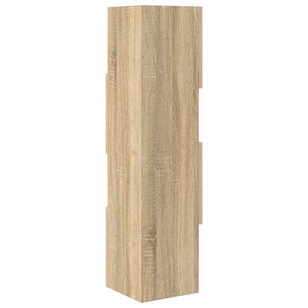 Meuble d'angle 25,5x25x102cm Bois d'ingénierie Chêne Sonoma - XIOS