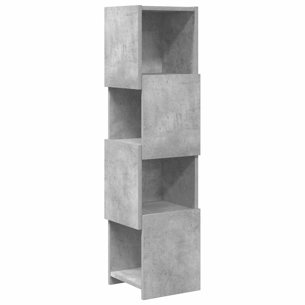 Meuble d'angle Gris béton 25,5x25x102cm Bois d'ingénierie - XIOS