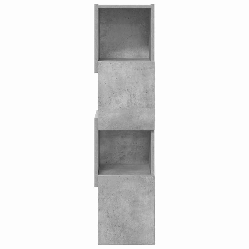 Meuble d'angle Gris béton 25,5x25x102cm Bois d'ingénierie - XIOS