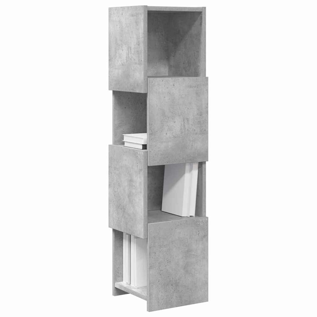 Meuble d'angle Gris béton 25,5x25x102cm Bois d'ingénierie - XIOS