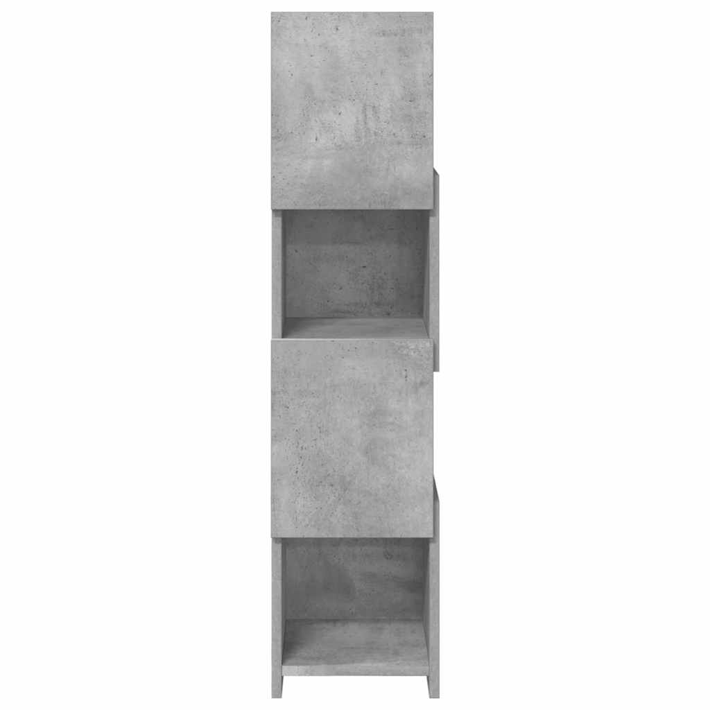 Meuble d'angle Gris béton 25,5x25x102cm Bois d'ingénierie - XIOS