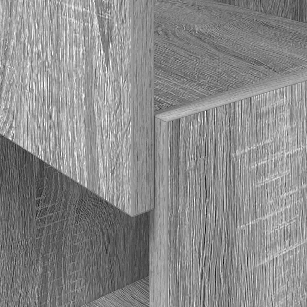 Meuble d'angle 25,5x25x102cm Bois d'ingénierie Gris Sonoma - XIOS