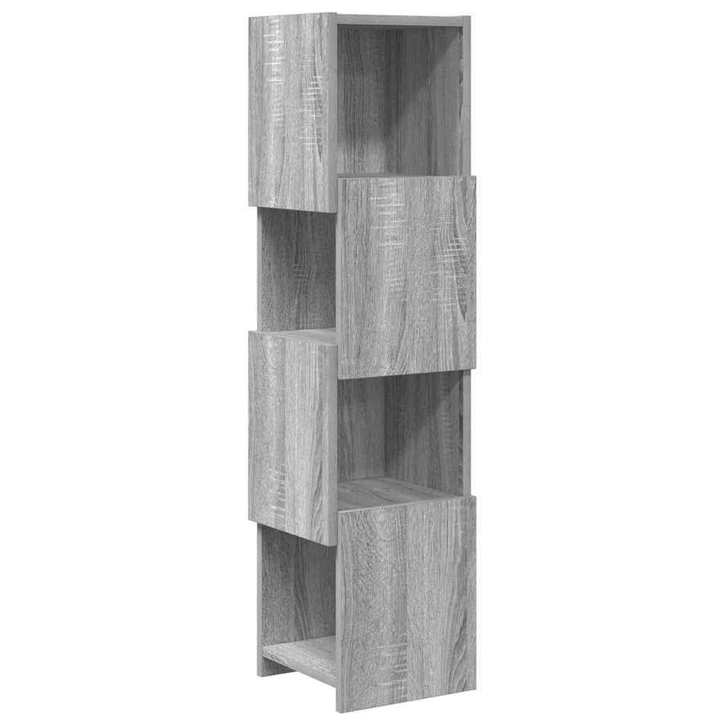 Meuble d'angle 25,5x25x102cm Bois d'ingénierie Gris Sonoma - XIOS