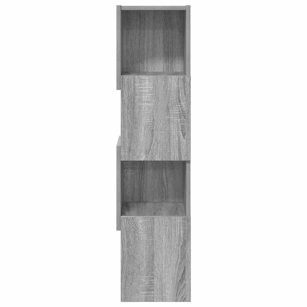 Meuble d'angle 25,5x25x102cm Bois d'ingénierie Gris Sonoma - XIOS