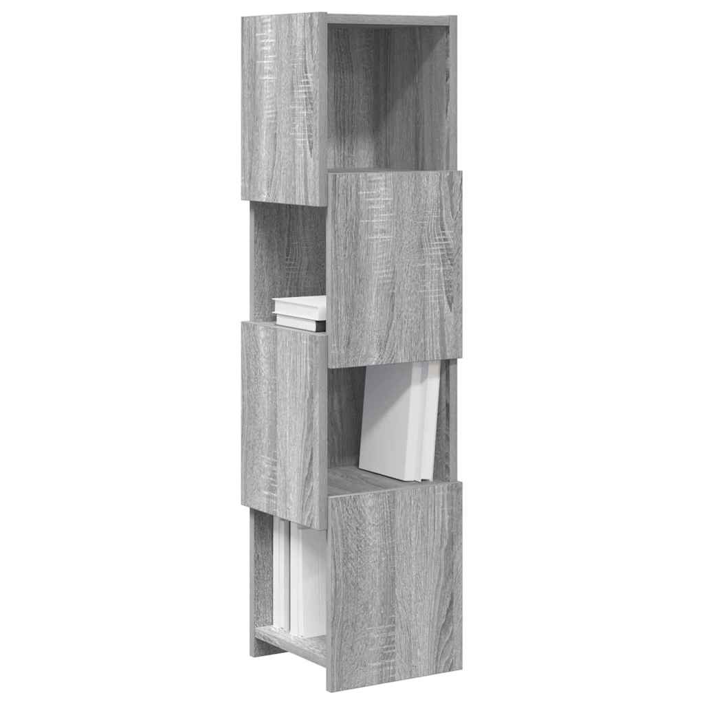Meuble d'angle 25,5x25x102cm Bois d'ingénierie Gris Sonoma - XIOS