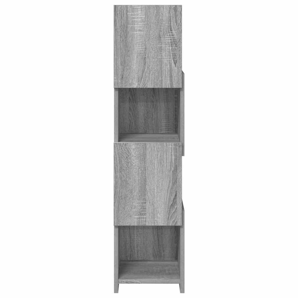 Meuble d'angle 25,5x25x102cm Bois d'ingénierie Gris Sonoma - XIOS