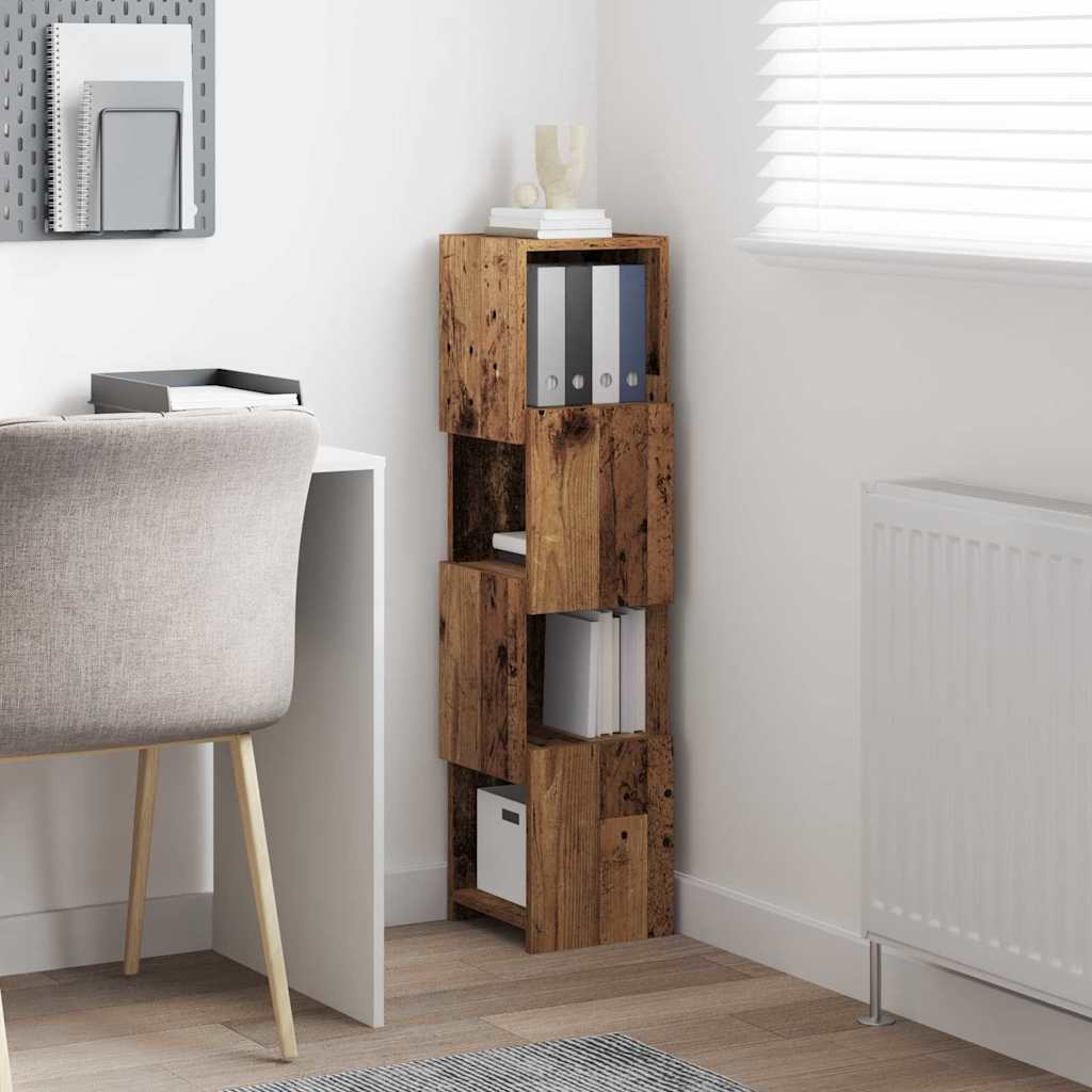 Meuble d'angle Bois ancien 25,5x25x102cm Bois d'ingénierie - XIOS
