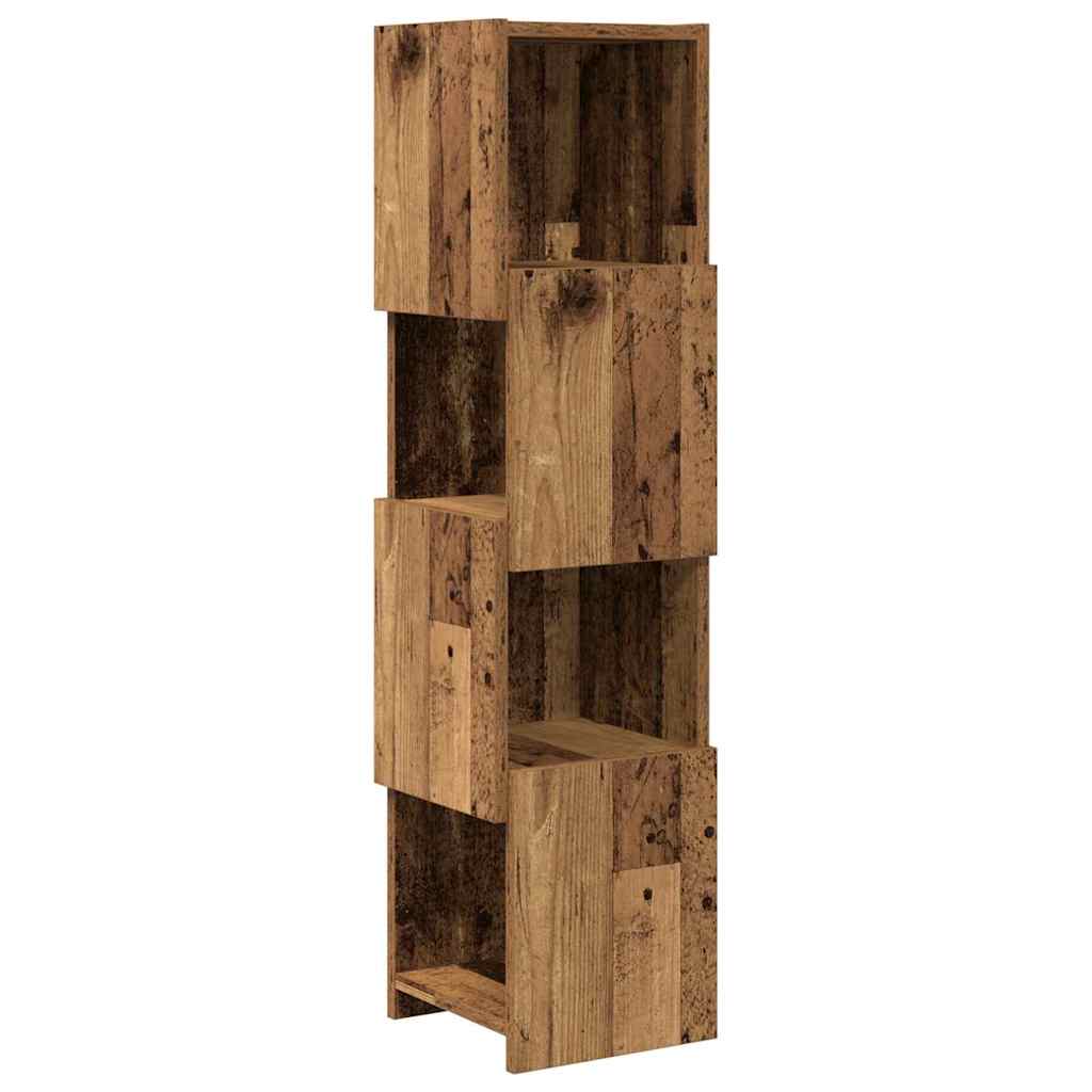 Meuble d'angle Bois ancien 25,5x25x102cm Bois d'ingénierie - XIOS