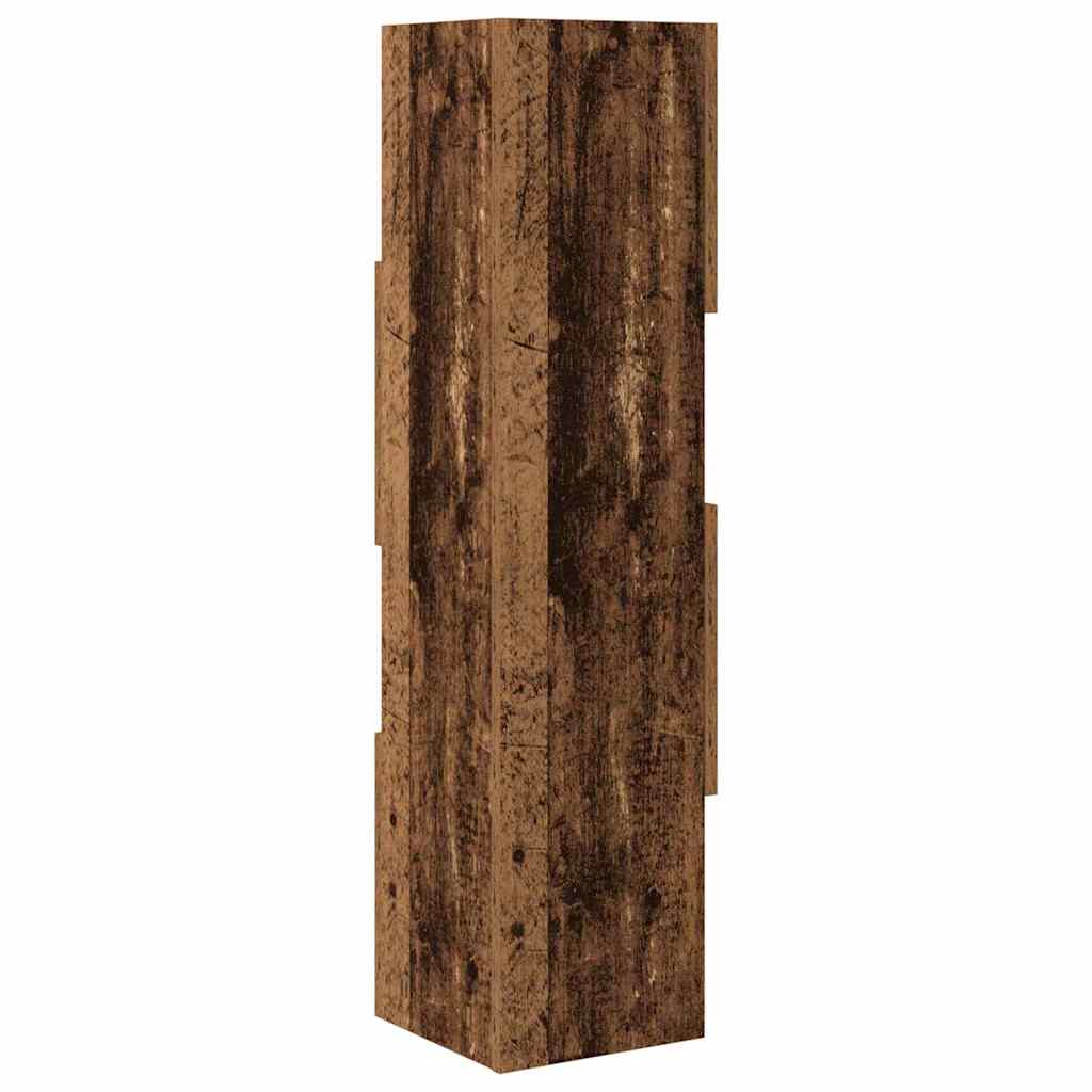 Meuble d'angle Bois ancien 25,5x25x102cm Bois d'ingénierie - XIOS