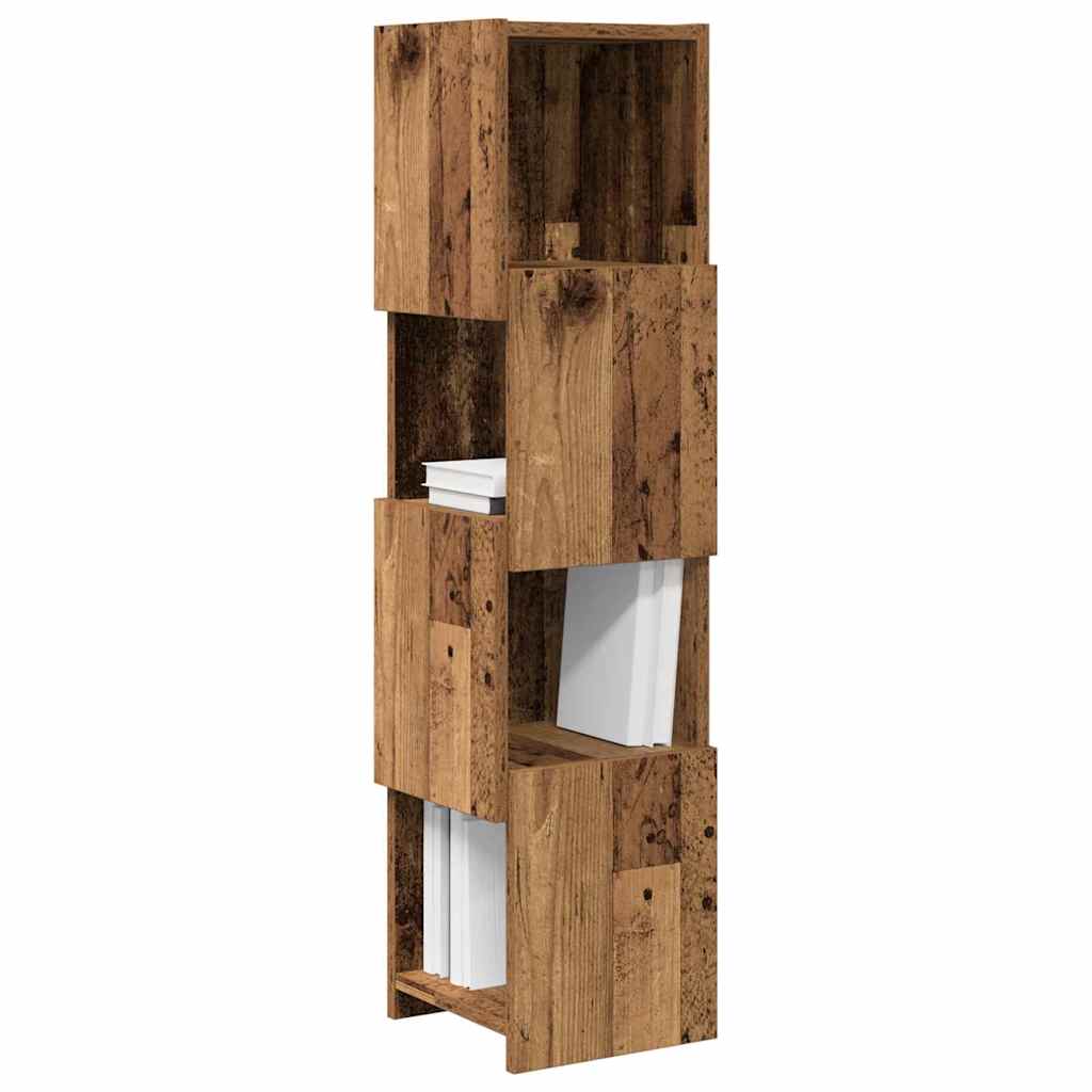Meuble d'angle Bois ancien 25,5x25x102cm Bois d'ingénierie - XIOS