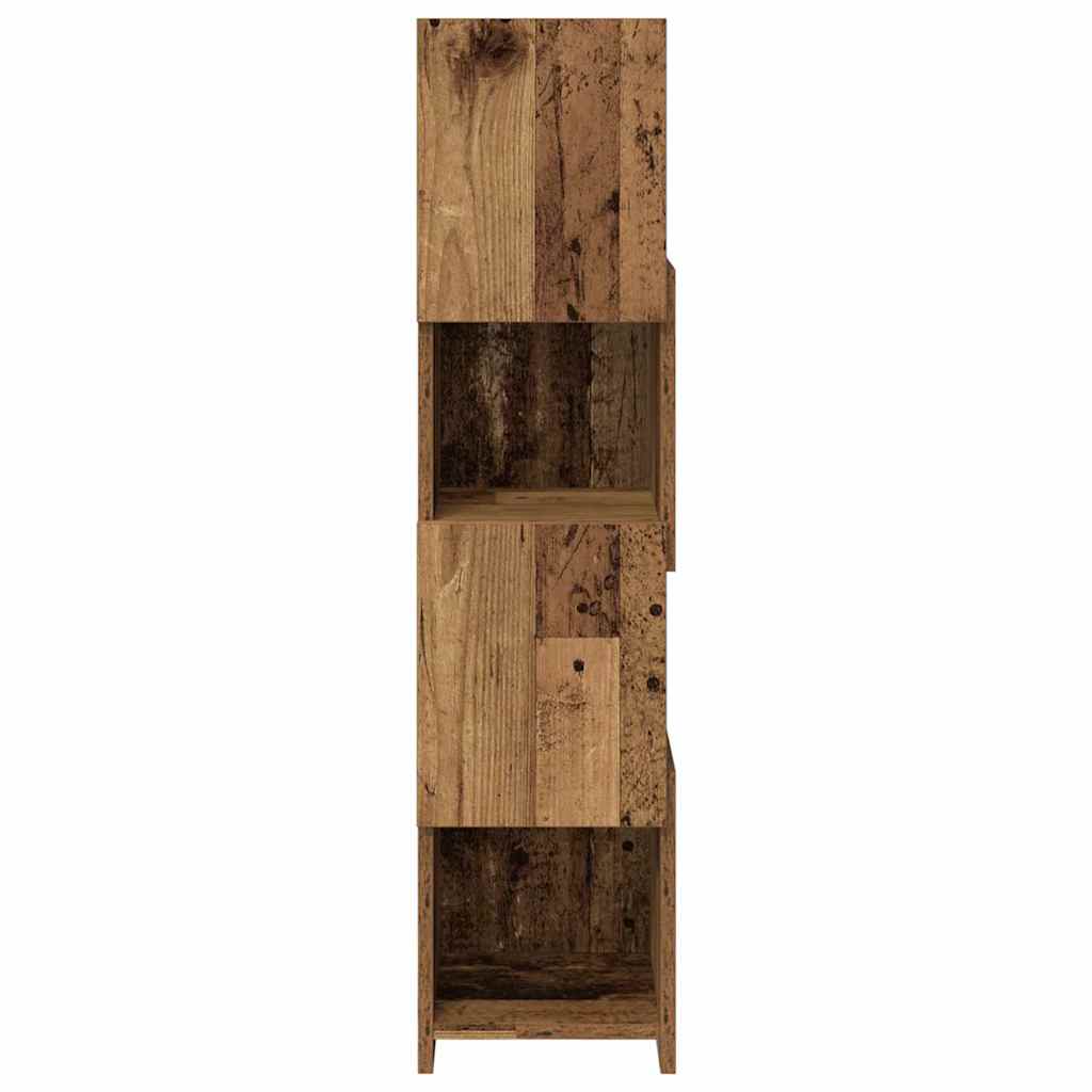 Meuble d'angle Bois ancien 25,5x25x102cm Bois d'ingénierie - XIOS