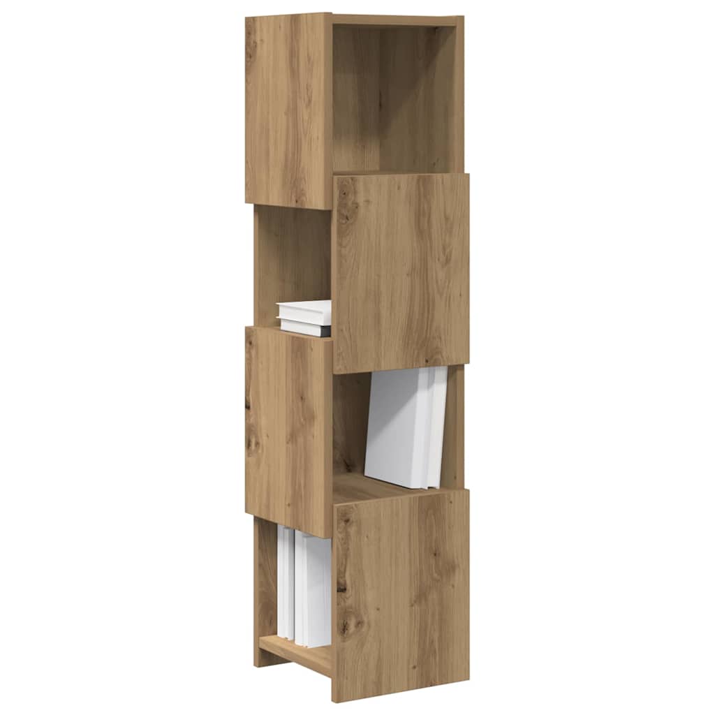 Meuble d'angle 25,5x25x102cm Bois d'ingénierie Chêne artisanal - XIOS