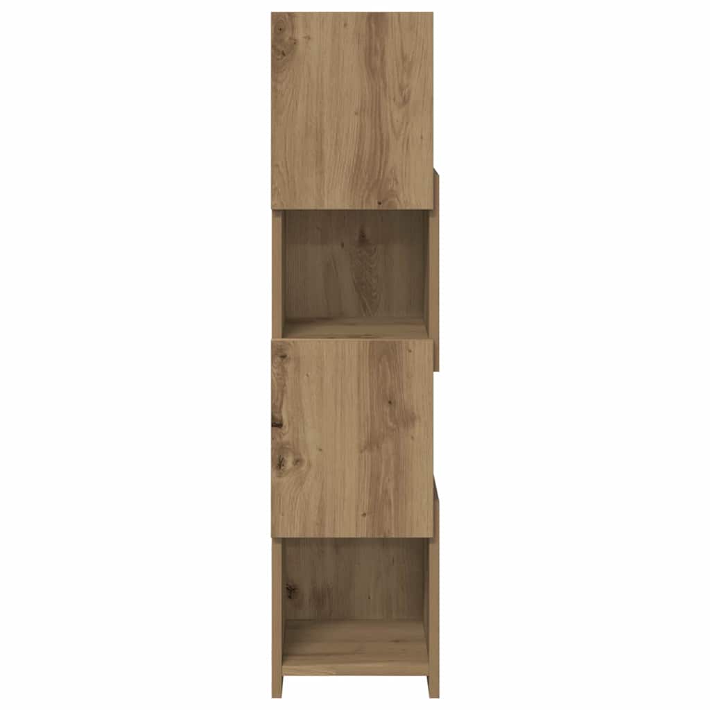 Meuble d'angle 25,5x25x102cm Bois d'ingénierie Chêne artisanal - XIOS