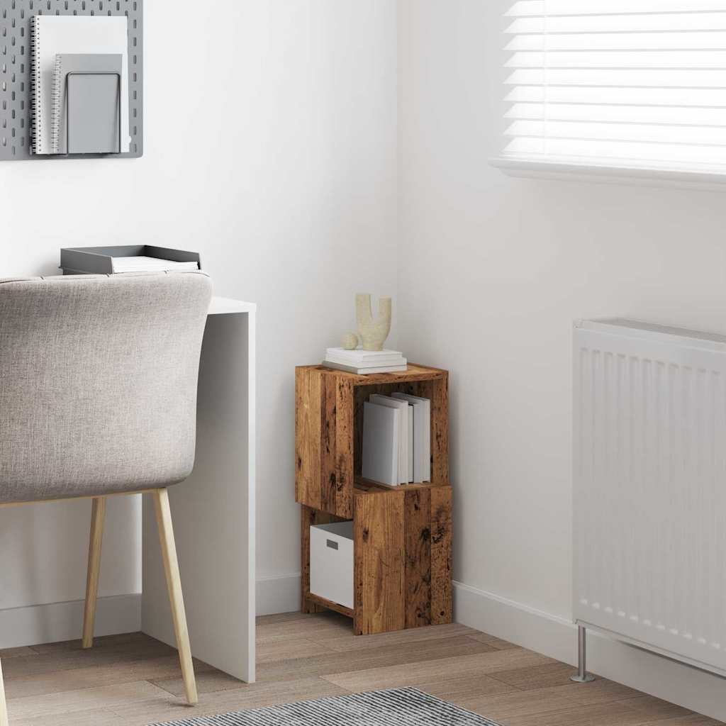 Meuble d'angle Blanc 25,5x25x55cm Bois d'ingénierie - XIOS