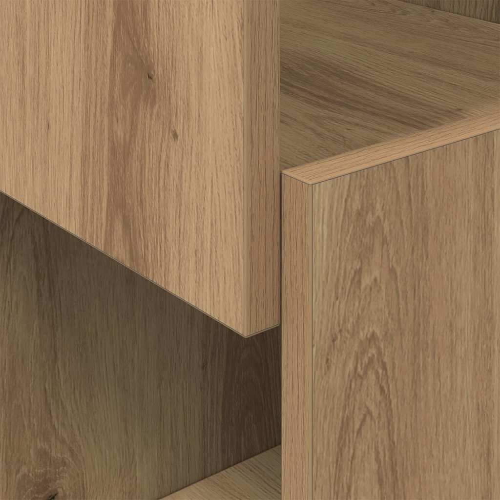 Meuble d'angle Blanc 25,5x25x55cm Bois d'ingénierie - XIOS
