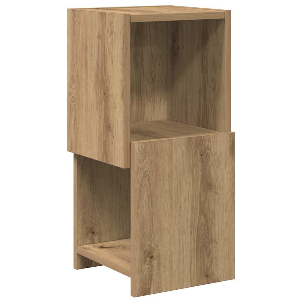 Meuble d'angle Blanc 25,5x25x55cm Bois d'ingénierie - XIOS