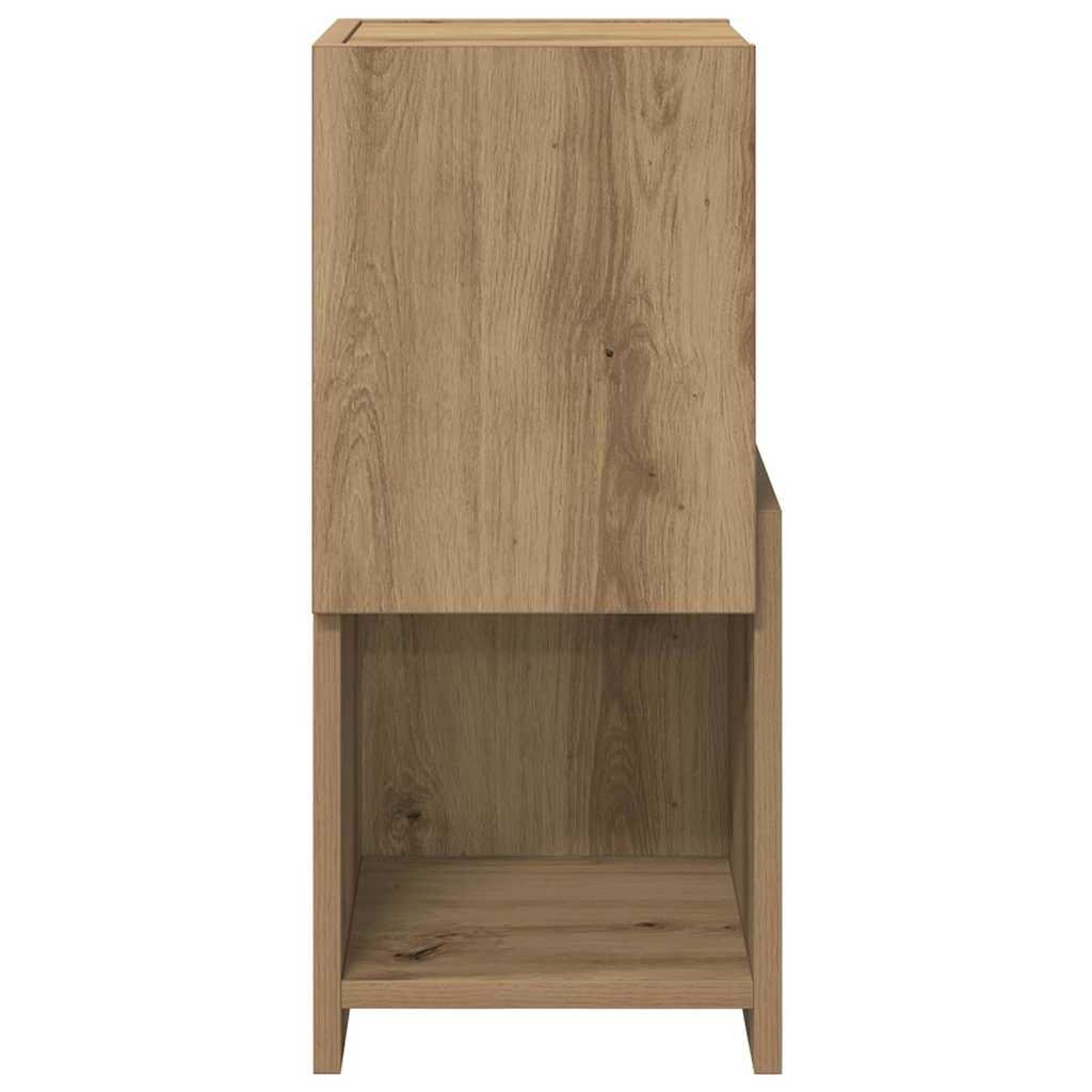 Meuble d'angle Blanc 25,5x25x55cm Bois d'ingénierie - XIOS