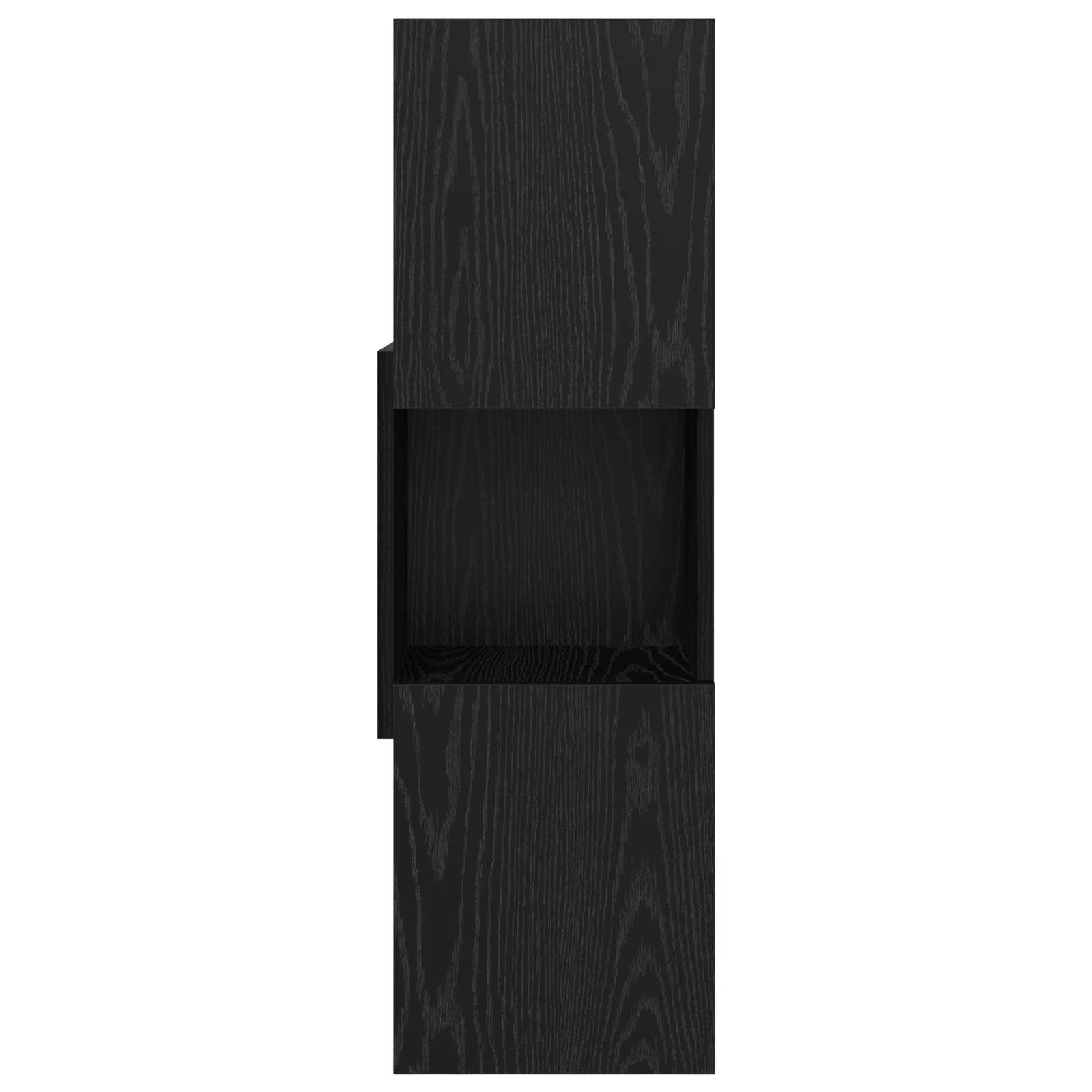 Meuble d'angle 30,5x30x95cm Bois d'ingénierie Chêne noir - XIOS