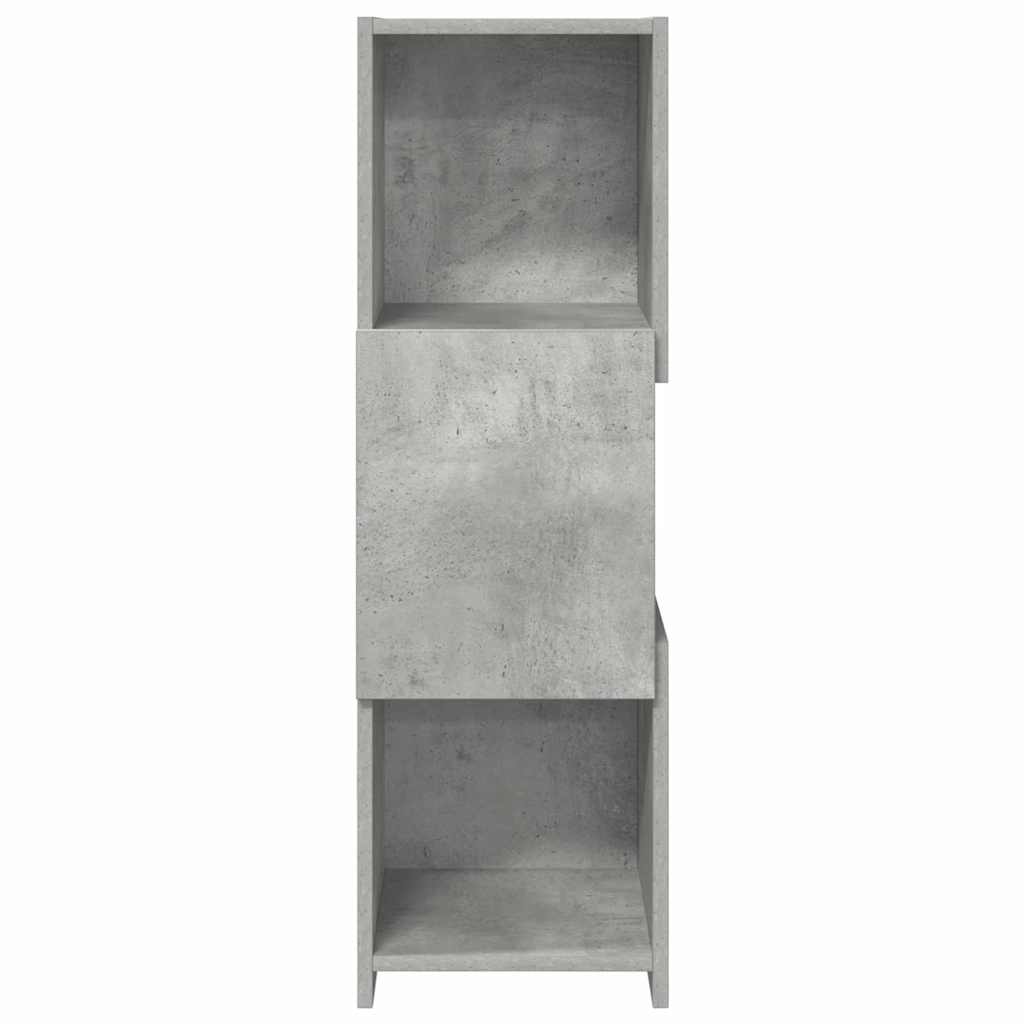 Meuble d'angle 30,5x30x95cm Bois d'ingénierie Gris béton - XIOS