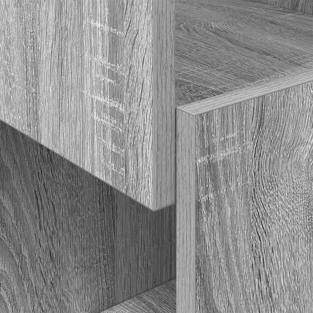 Meuble d'angle 30,5x30x95cm Bois d'ingénierie Gris Sonoma - XIOS