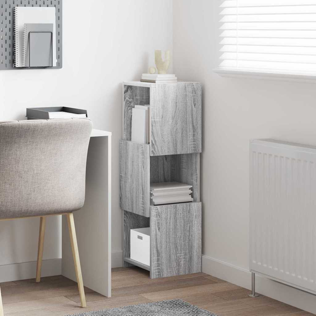 Meuble d'angle 30,5x30x95cm Bois d'ingénierie Gris Sonoma - XIOS