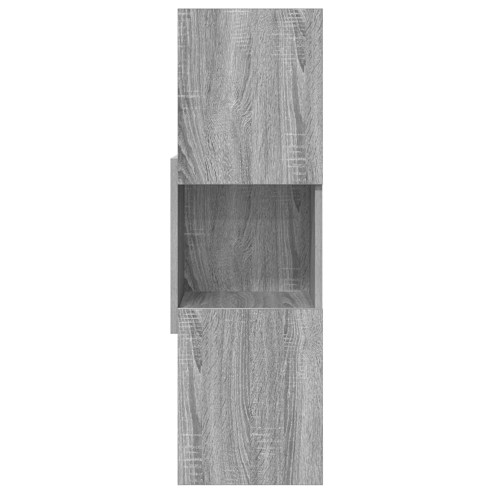Meuble d'angle 30,5x30x95cm Bois d'ingénierie Gris Sonoma - XIOS