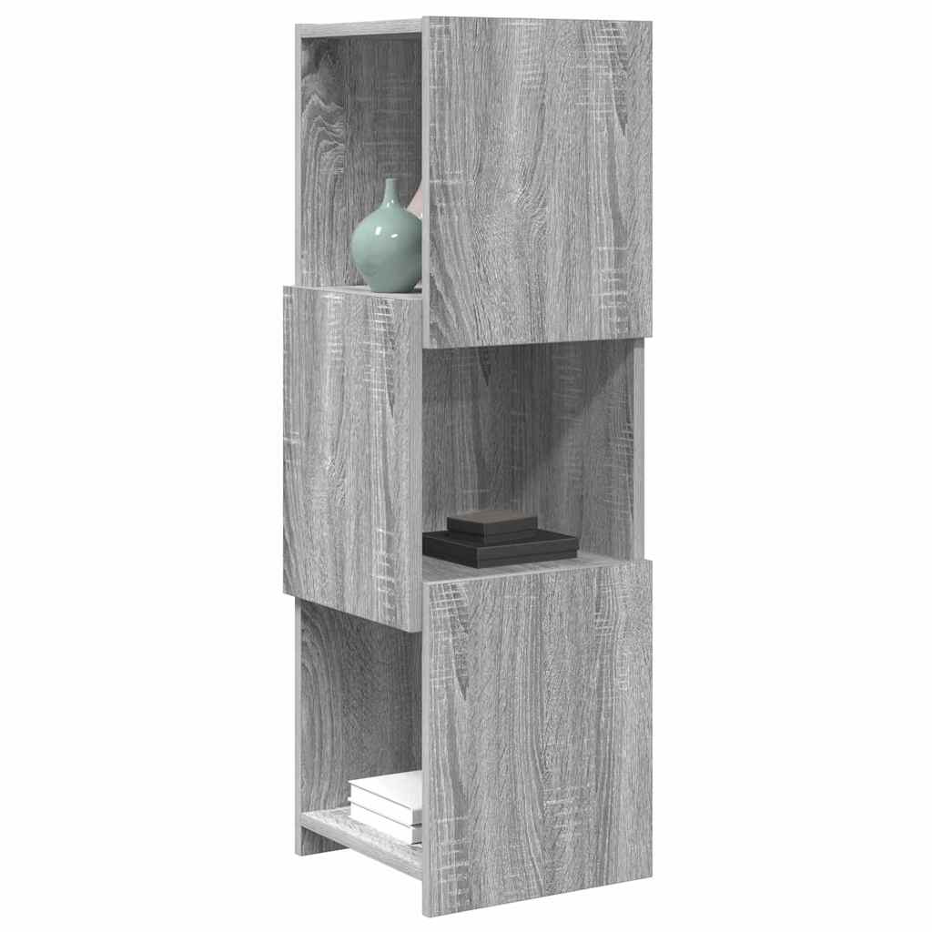 Meuble d'angle 30,5x30x95cm Bois d'ingénierie Gris Sonoma - XIOS