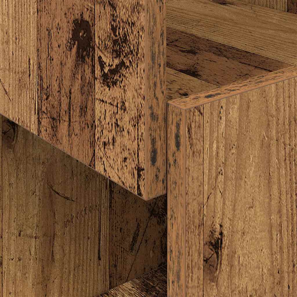 Meuble d'angle 30,5x30x95cm Bois d'ingénierie Bois ancien - XIOS