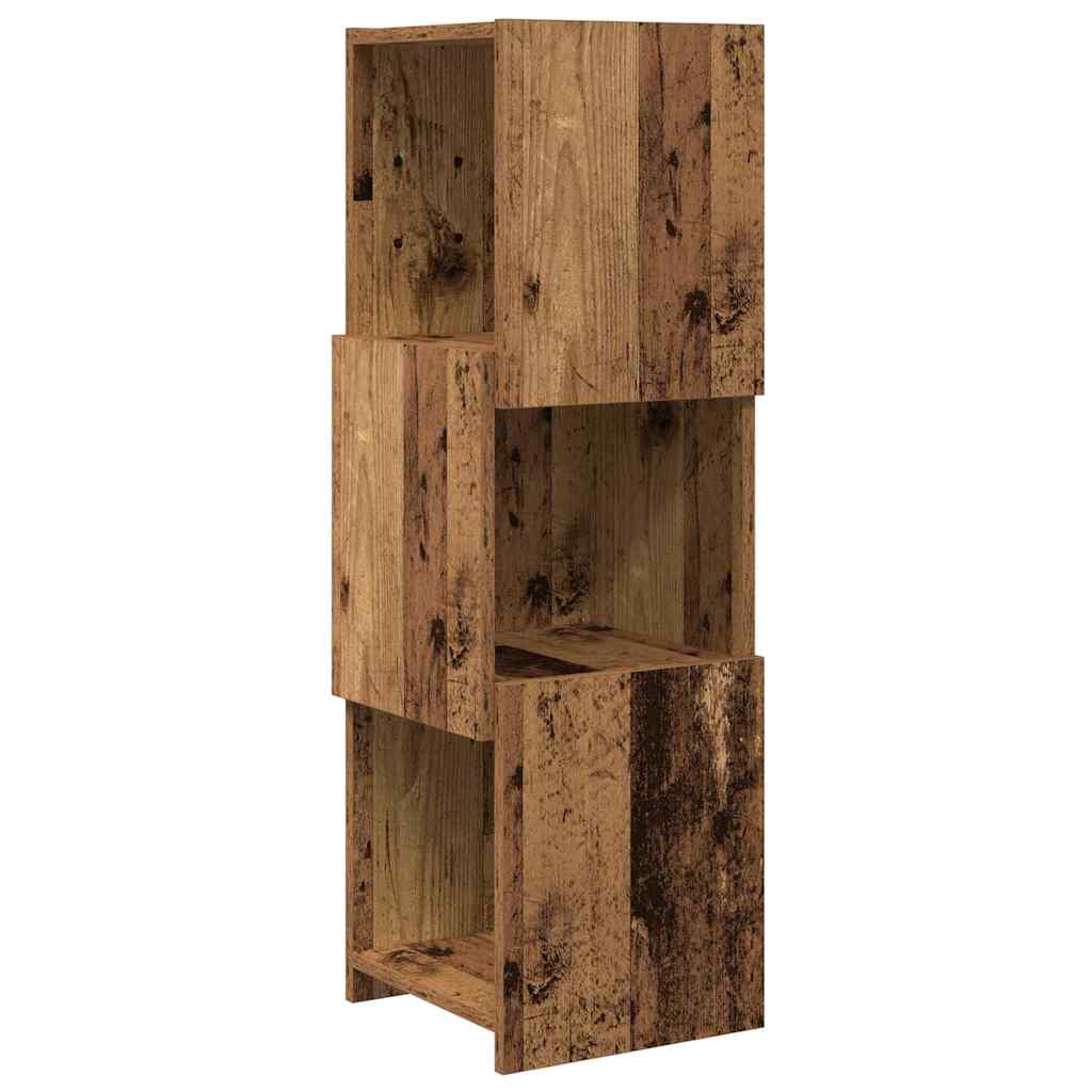 Meuble d'angle 30,5x30x95cm Bois d'ingénierie Bois ancien - XIOS