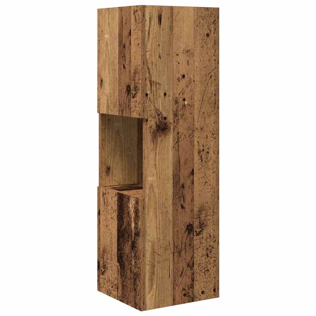 Meuble d'angle 30,5x30x95cm Bois d'ingénierie Bois ancien - XIOS