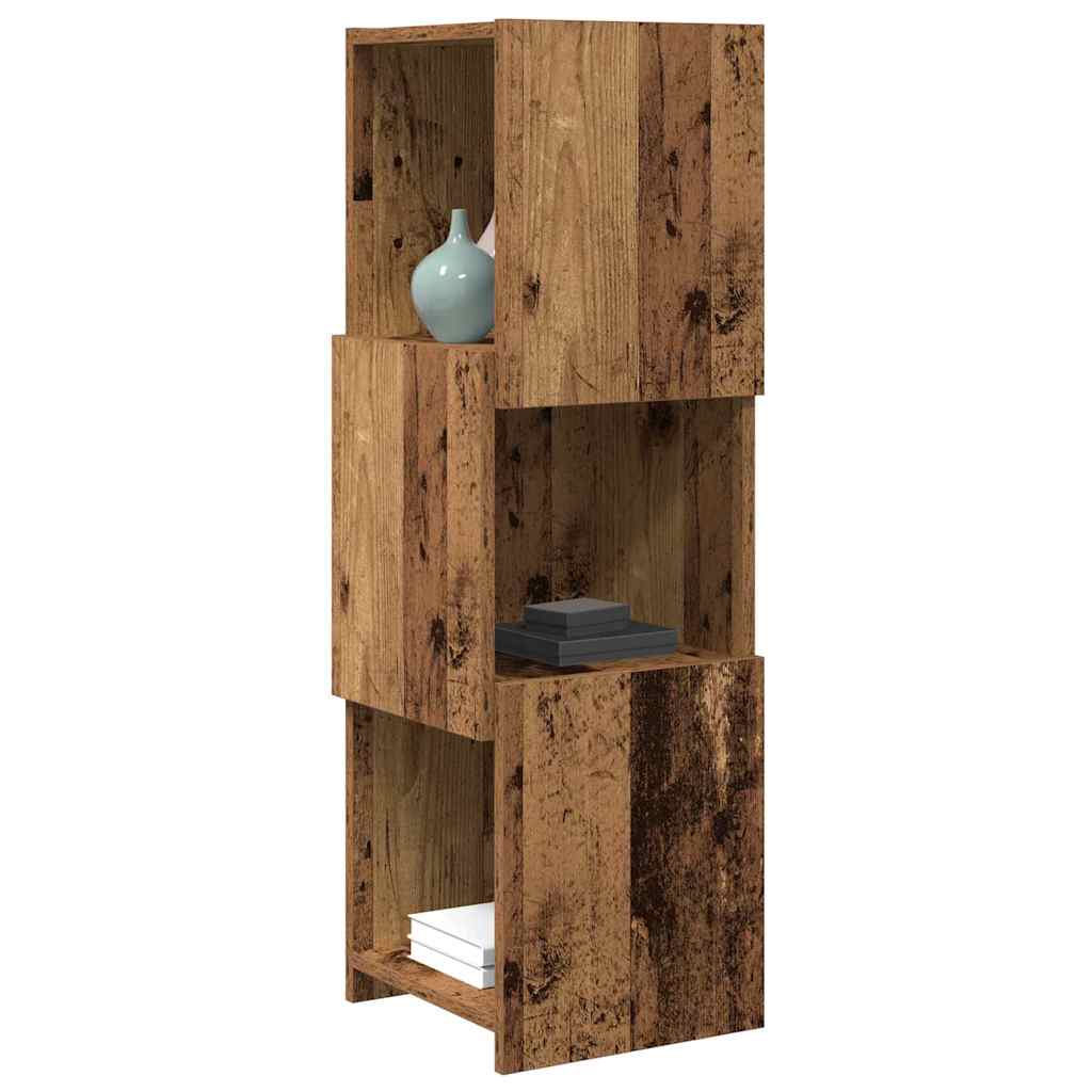 Meuble d'angle 30,5x30x95cm Bois d'ingénierie Bois ancien - XIOS