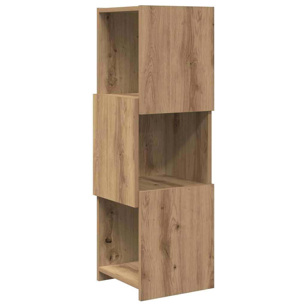 Meuble d'angle 30,5x30x95cm Bois d'ingénierie Chêne artisanal - XIOS