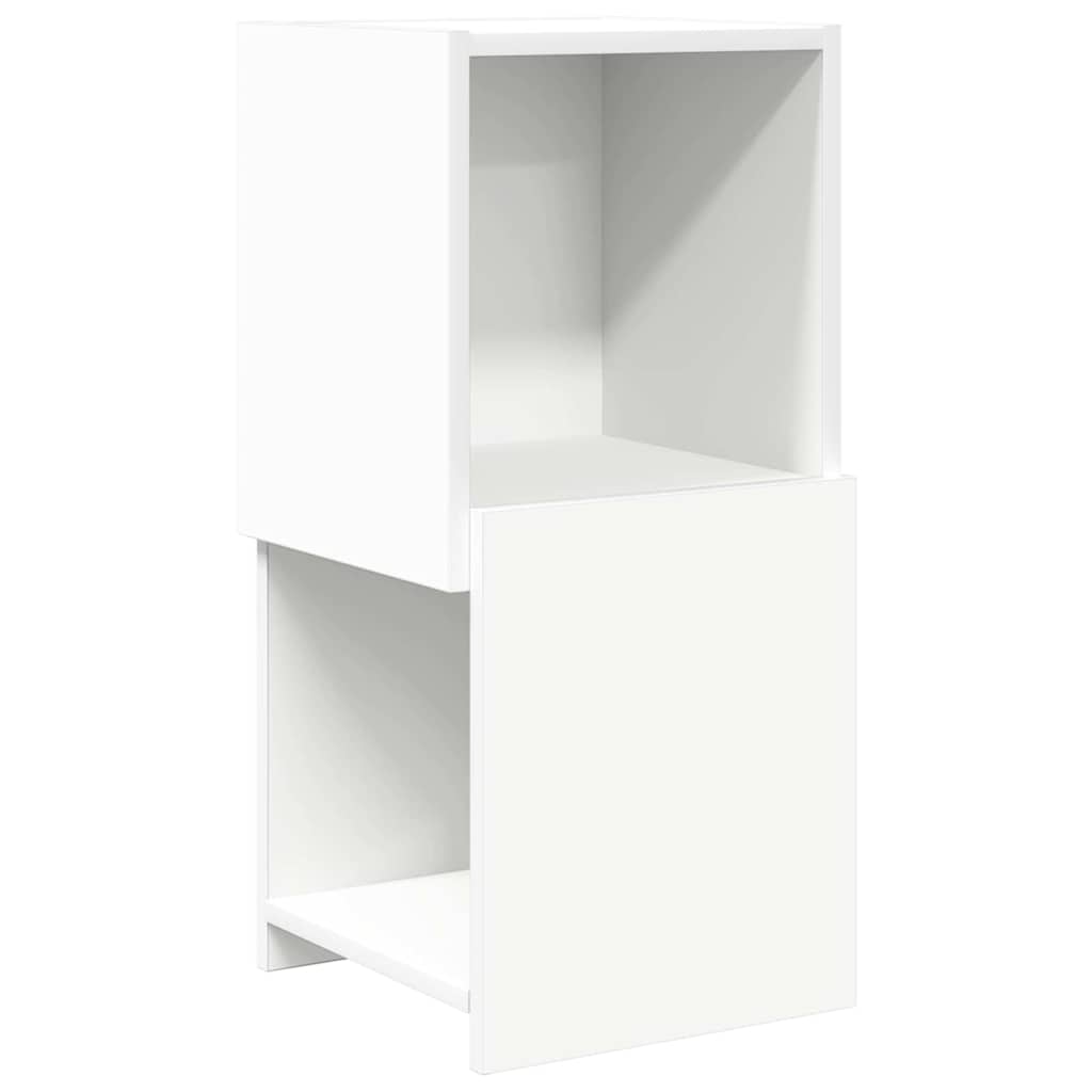 Meuble d'angle Blanc 30,5x30x65cm Bois d'ingénierie - XIOS