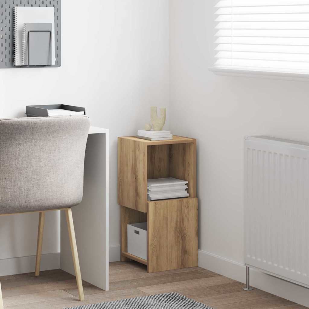 Meuble d'angle Blanc 30,5x30x65cm Bois d'ingénierie - XIOS