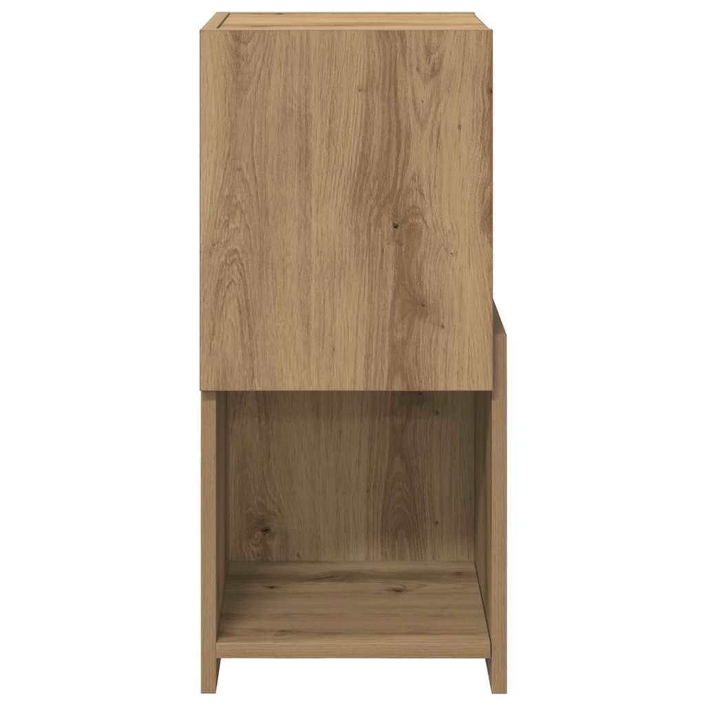 Meuble d'angle Blanc 30,5x30x65cm Bois d'ingénierie - XIOS