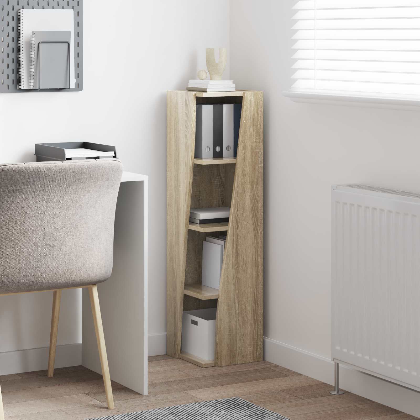 Meuble d'angle Chêne Sonoma 27,5x27x102cm Bois d'ingénierie