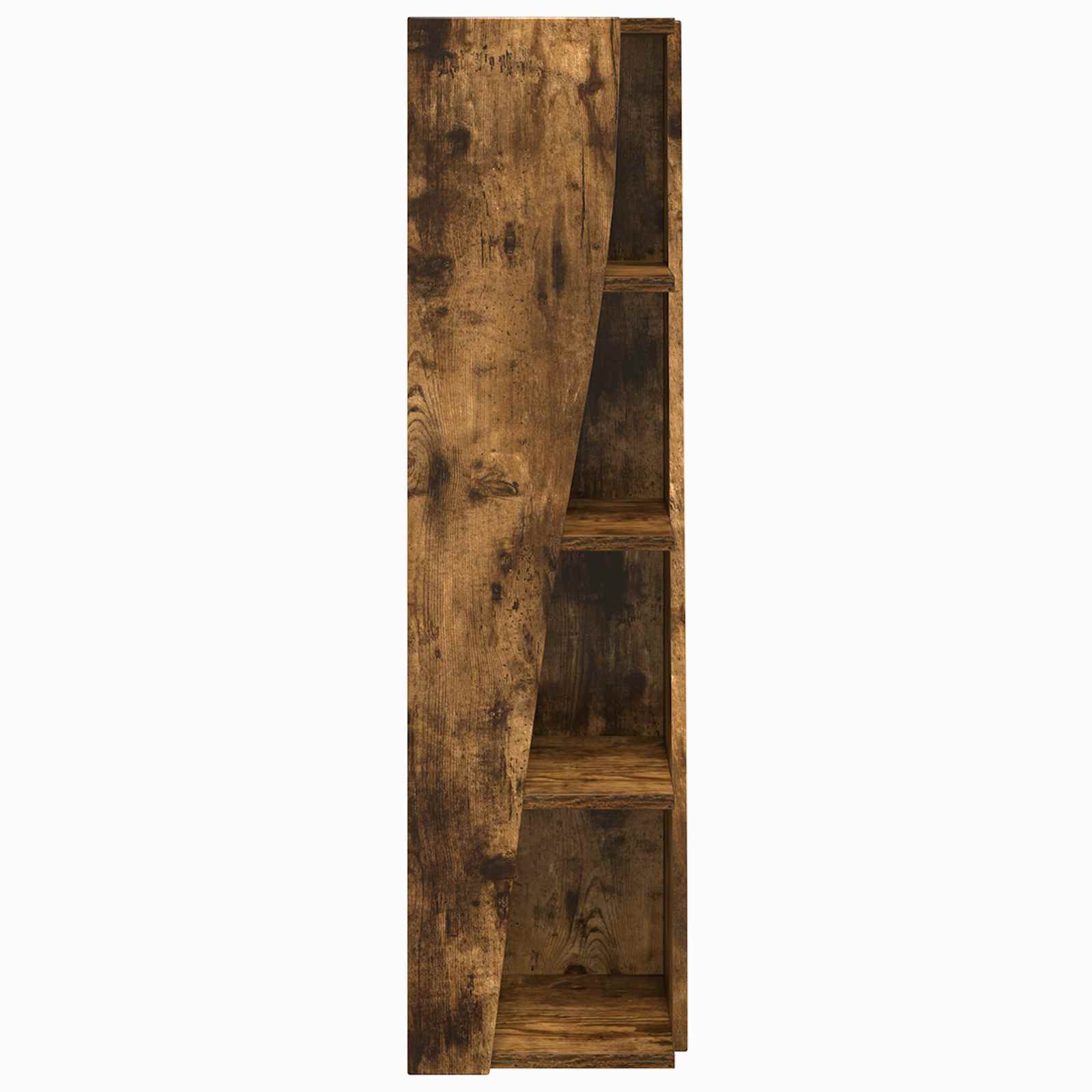 Meuble d'angle Chêne fumé 27,5x27x102cm Bois d'ingénierie