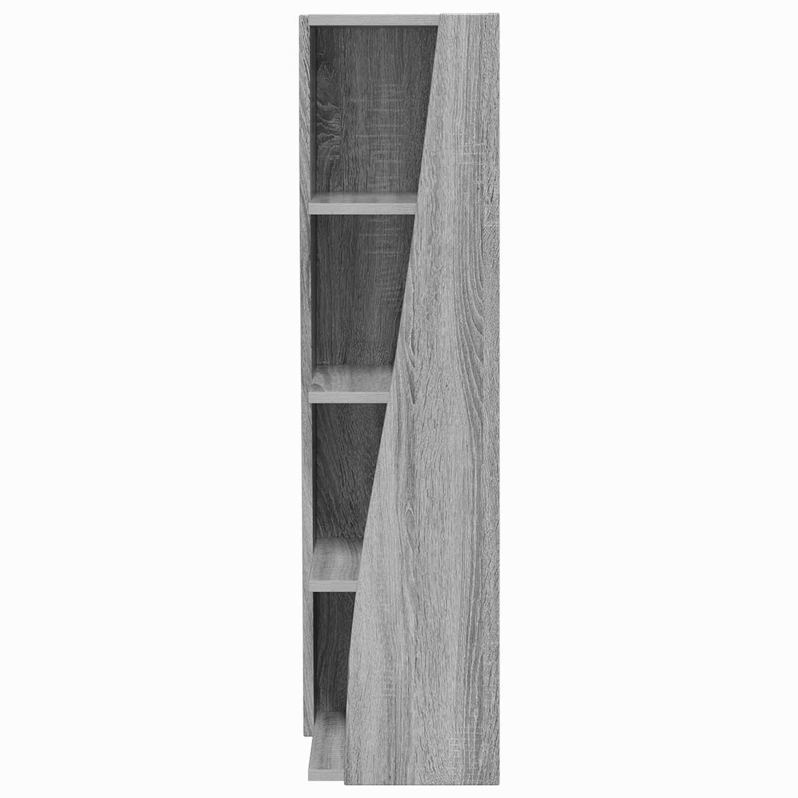 Meuble d'angle Gris Sonoma 27,5x27x102cm Bois d'ingénierie