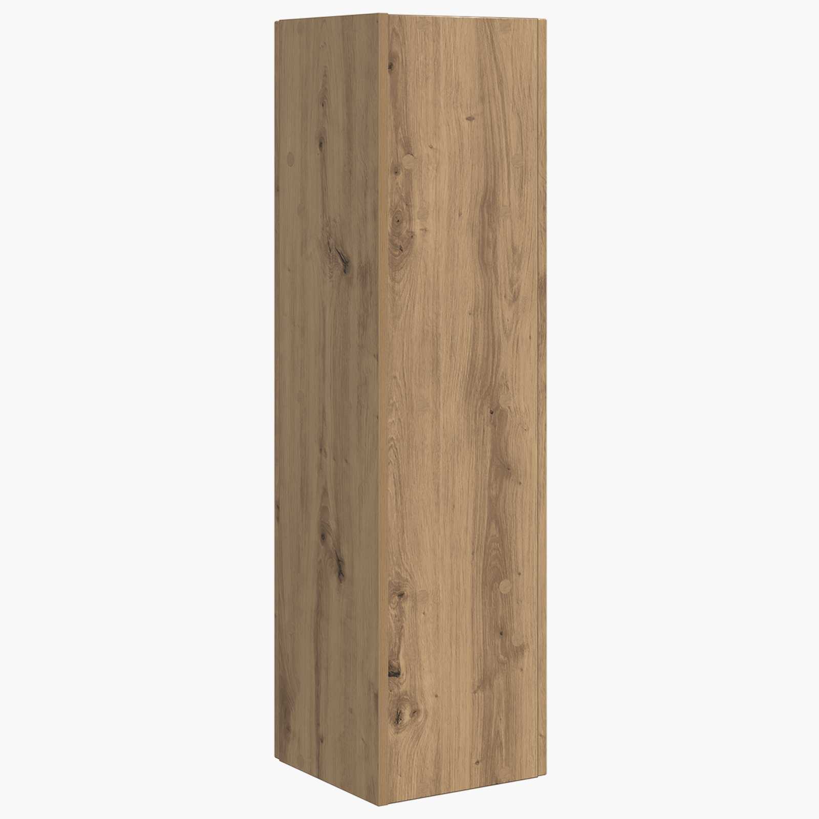 Meuble d'angle 27,5x27x102cm Bois d'ingénierie Chêne artisanal