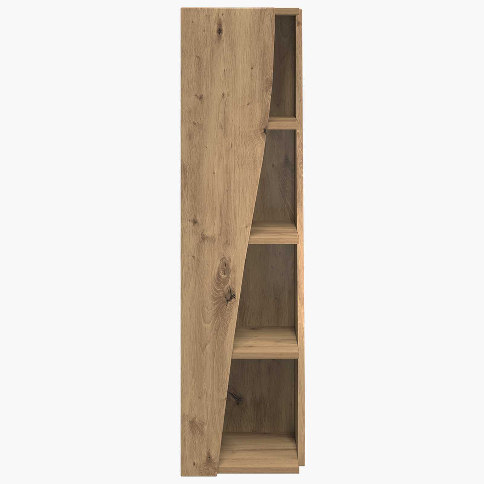 Meuble d'angle 27,5x27x102cm Bois d'ingénierie Chêne artisanal
